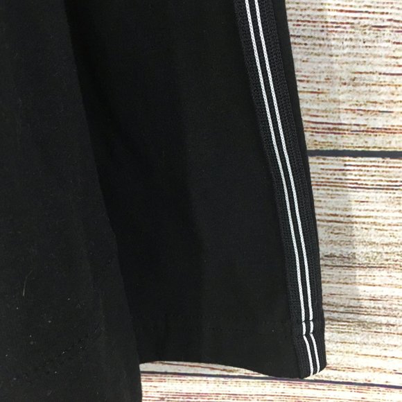 Be Inspired Athletic Jacket Mock Neck Black Cotton Blend - Picture 3 of 5